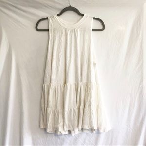 EUC White Free People Right On Time Tunic